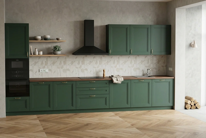 Дизайн кухни в стиле Сканди — фото интерьера от нейросети RoomGPT