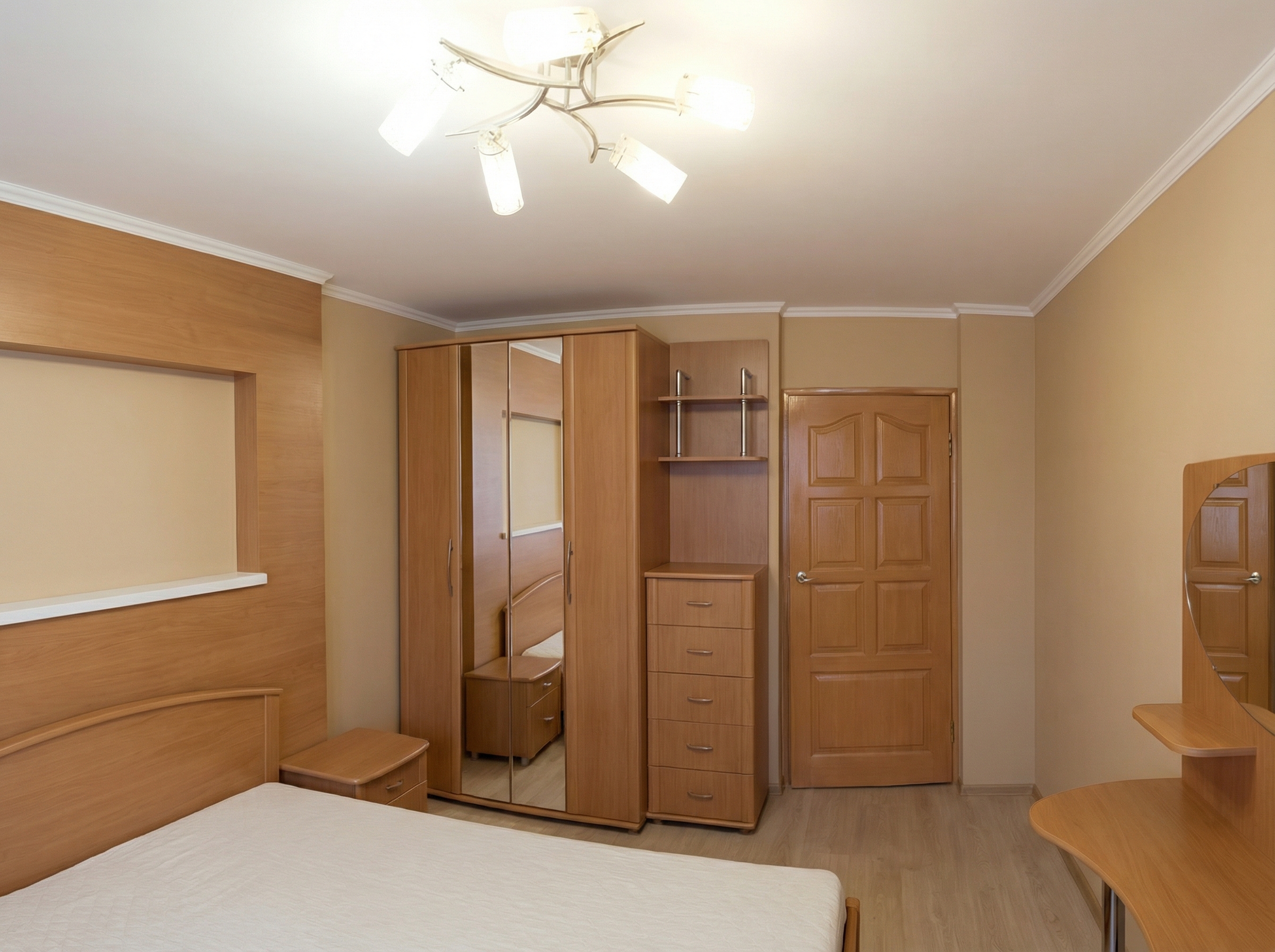 Дизайн спальни в стиле Минимализм — фото интерьера от нейросети RoomGPT