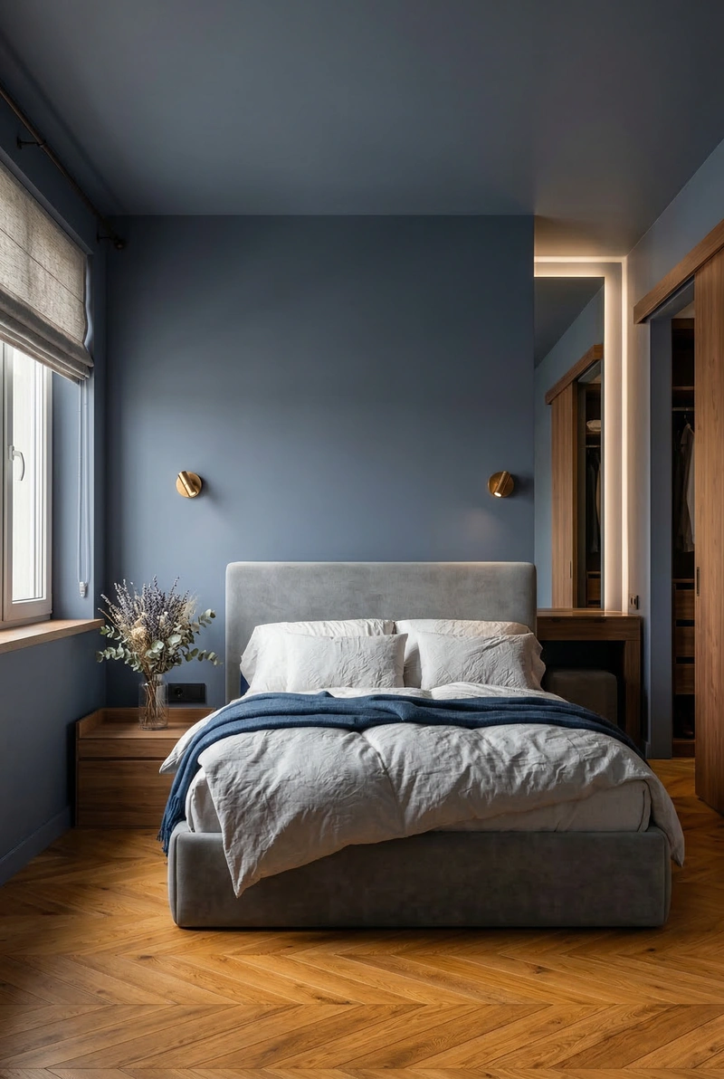 Дизайн интерьера в стиле Минимализм — Спальня от нейросети RoomGPT