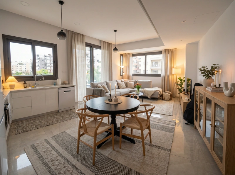 Дизайн интерьера в стиле Хюгге — Гостиная от нейросети RoomGPT