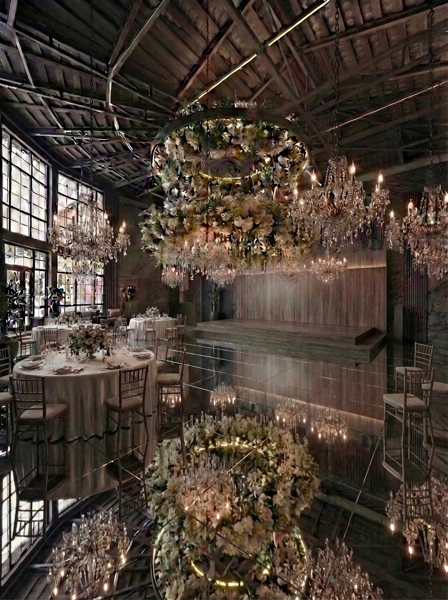 Дизайн гостиной в стиле Блэктэк — фото интерьера от нейросети RoomGPT