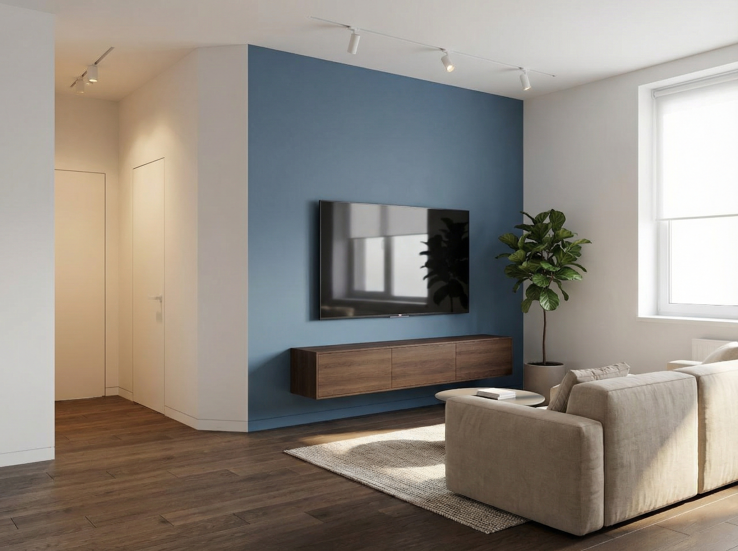 Дизайн гостиной в стиле Минимализм — фото интерьера от нейросети RoomGPT