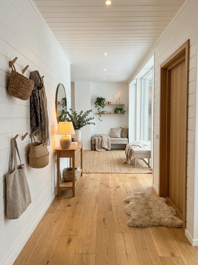 Дизайн интерьера в стиле Хюгге — Прихожая от нейросети RoomGPT
