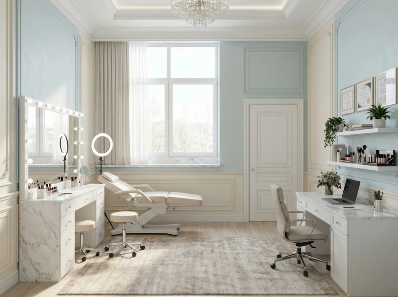 Дизайн интерьера в стиле Классика — Кабинет от нейросети RoomGPT