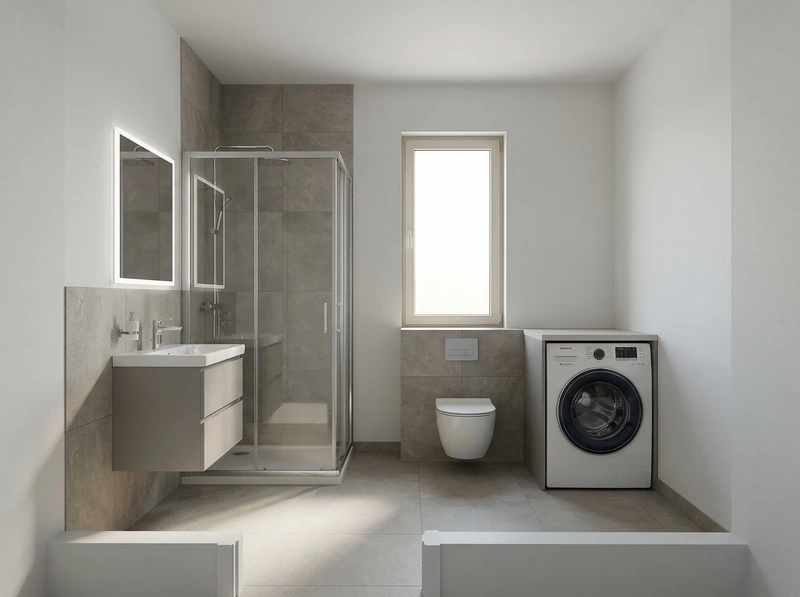 Дизайн ванной в стиле Без стиля — фото интерьера от нейросети RoomGPT