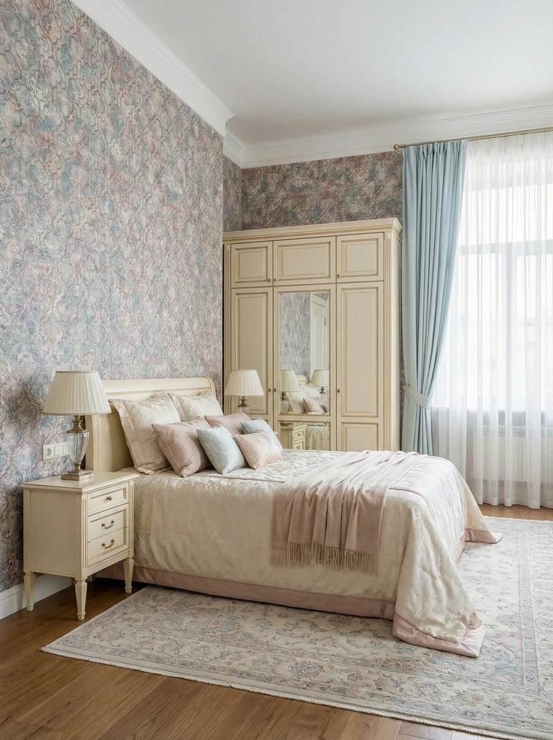 Дизайн интерьера в стиле Классика — Спальня от нейросети RoomGPT