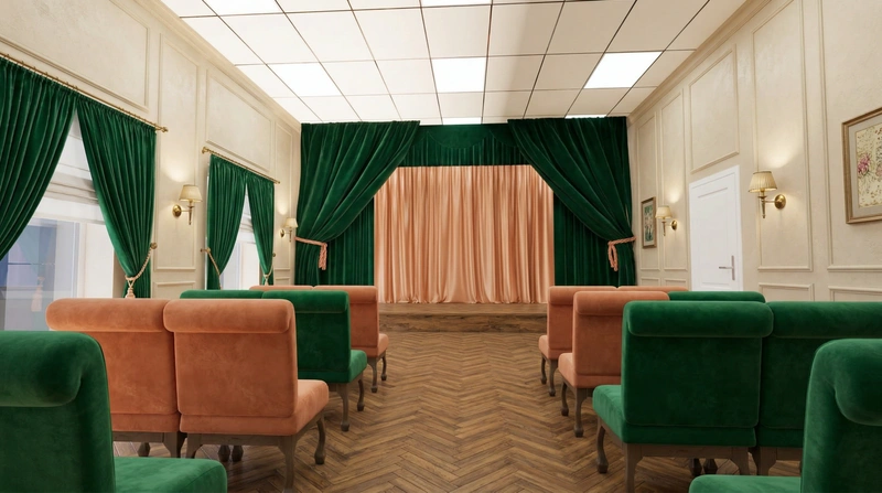 Дизайн интерьера в стиле Классика — Гостиная от нейросети RoomGPT