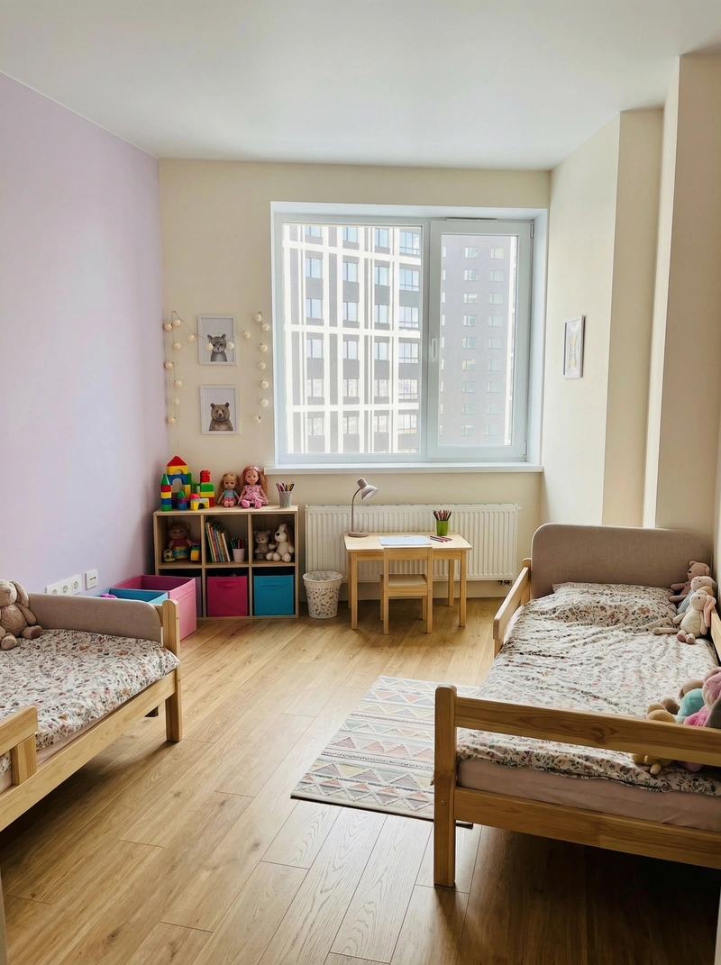 Дизайн детской в стиле Без стиля — фото интерьера от нейросети RoomGPT