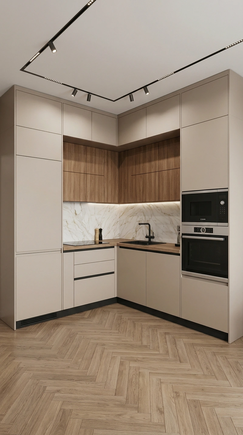 Дизайн кухни в стиле Минимализм — фото интерьера от нейросети RoomGPT