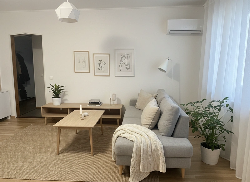 Дизайн интерьера в стиле Хюгге — Гостиная от нейросети RoomGPT