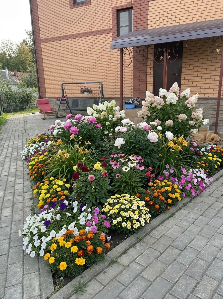 Дизайн участка в стиле Без стиля — фото от нейросети RoomGPT