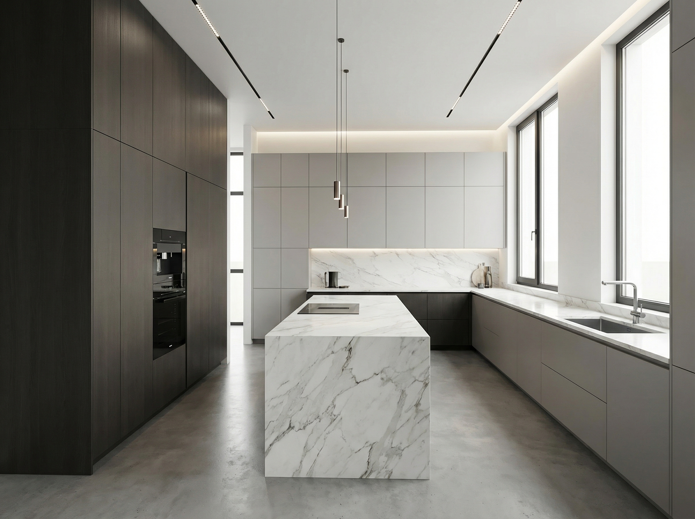 Дизайн кухни в стиле Минимализм — фото интерьера от нейросети RoomGPT