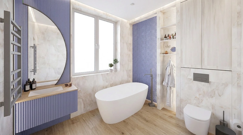 Дизайн ванной в стиле Без стиля — фото интерьера от нейросети RoomGPT