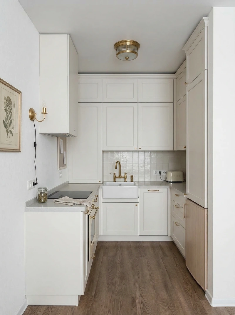 Дизайн интерьера в стиле Классика — Кухня от нейросети RoomGPT