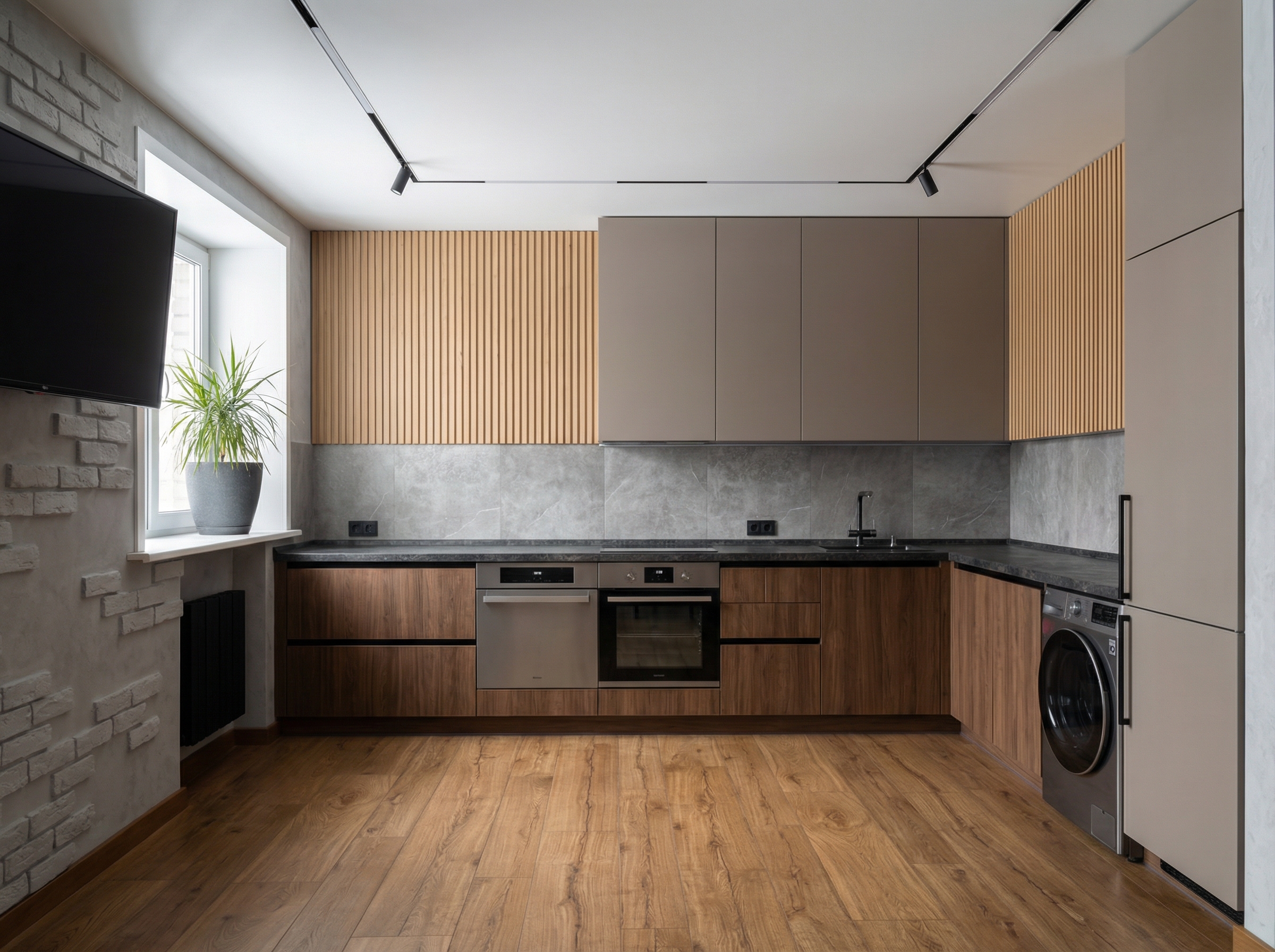 Дизайн кухни в стиле Минимализм — фото интерьера от нейросети RoomGPT