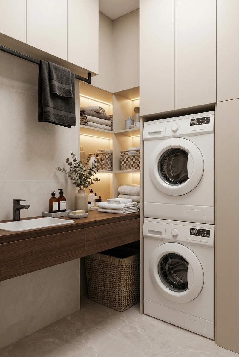 Дизайн ванной в стиле Минимализм — фото интерьера от нейросети RoomGPT