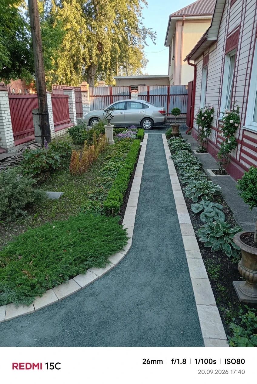 Дизайн участка в стиле Классика — фото участка от нейросети RoomGPT