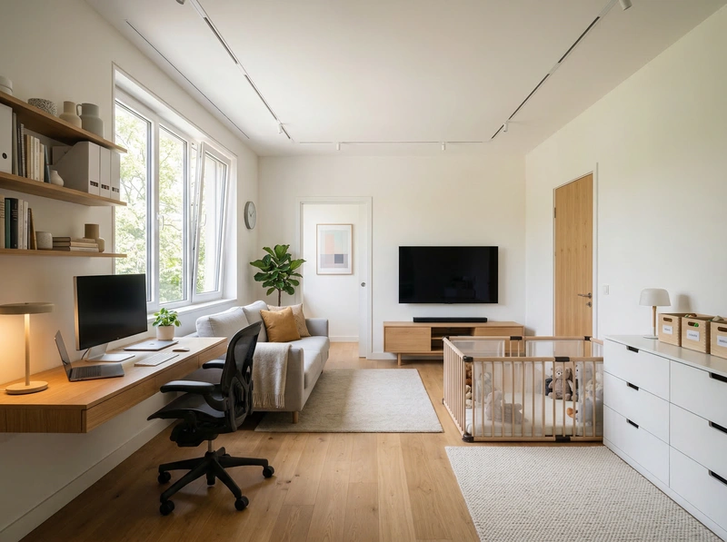 Дизайн детской в стиле Минимализм — фото интерьера от нейросети RoomGPT