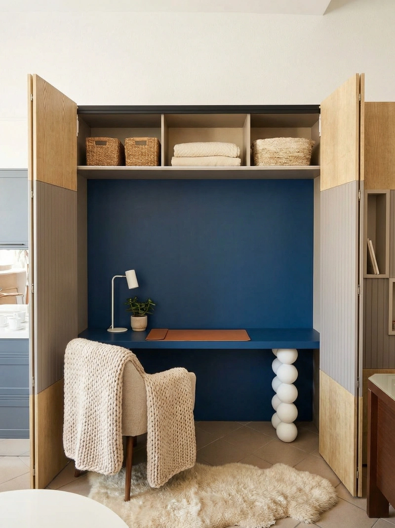 Дизайн интерьера в стиле Хюгге — Кабинет от нейросети RoomGPT