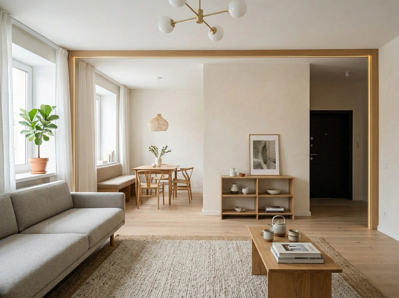 Дизайн интерьера в стиле Хюгге — Гостиная от нейросети RoomGPT