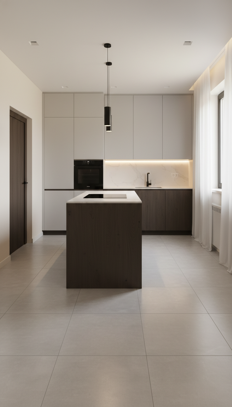 Дизайн кухни в стиле Минимализм — фото интерьера от нейросети RoomGPT