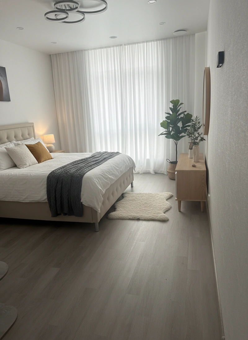 Дизайн интерьера в стиле Хюгге — Спальня от нейросети RoomGPT