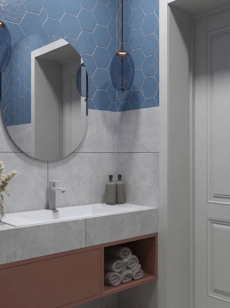 Дизайн ванной в стиле Без стиля — фото интерьера от нейросети RoomGPT