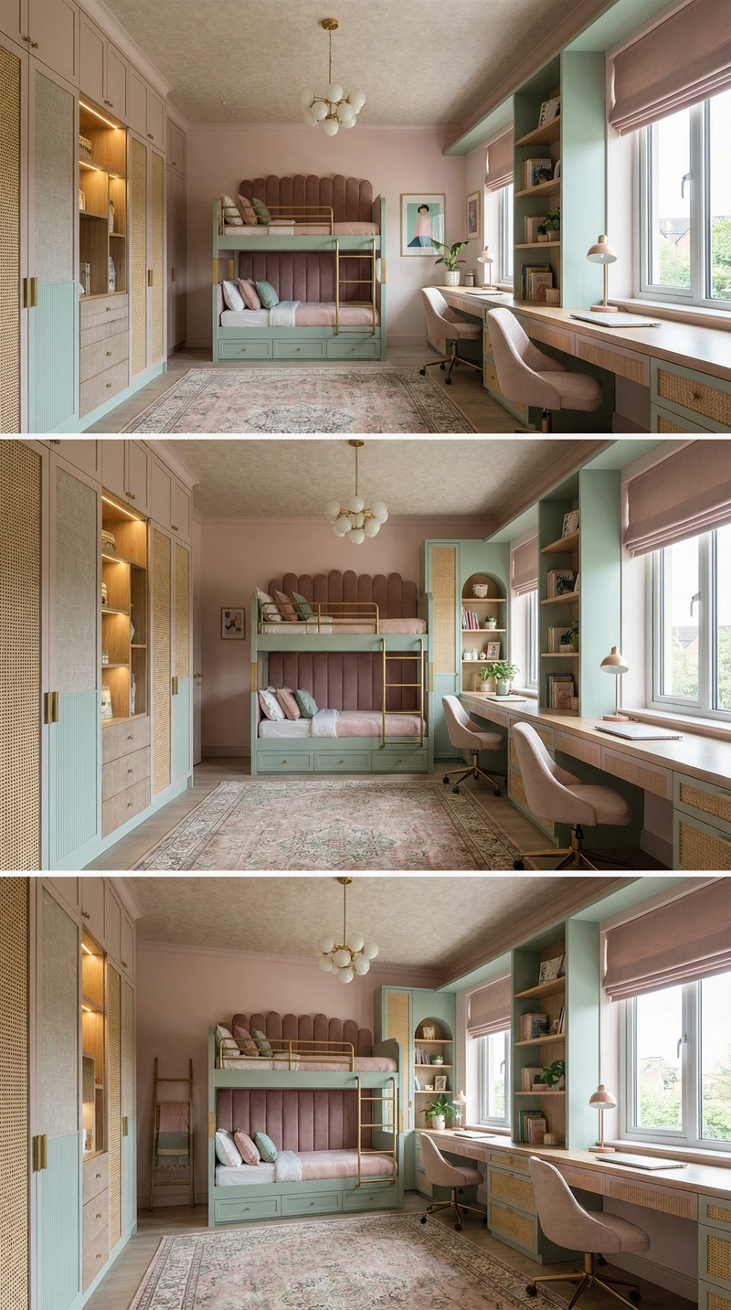 Дизайн интерьера в стиле Эклектика — Детская от нейросети RoomGPT