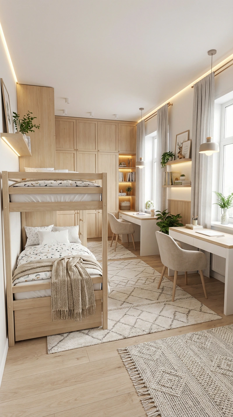 Дизайн интерьера в стиле Сканди — Детская от нейросети RoomGPT