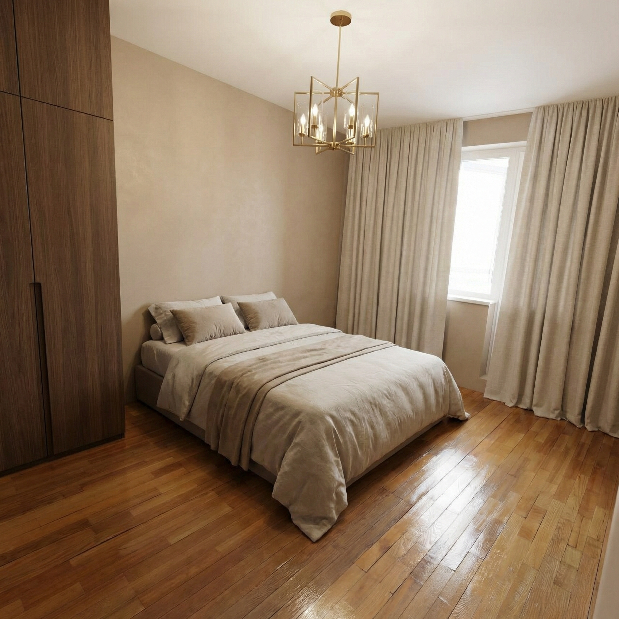 Дизайн спальни в стиле Минимализм — фото интерьера от нейросети RoomGPT