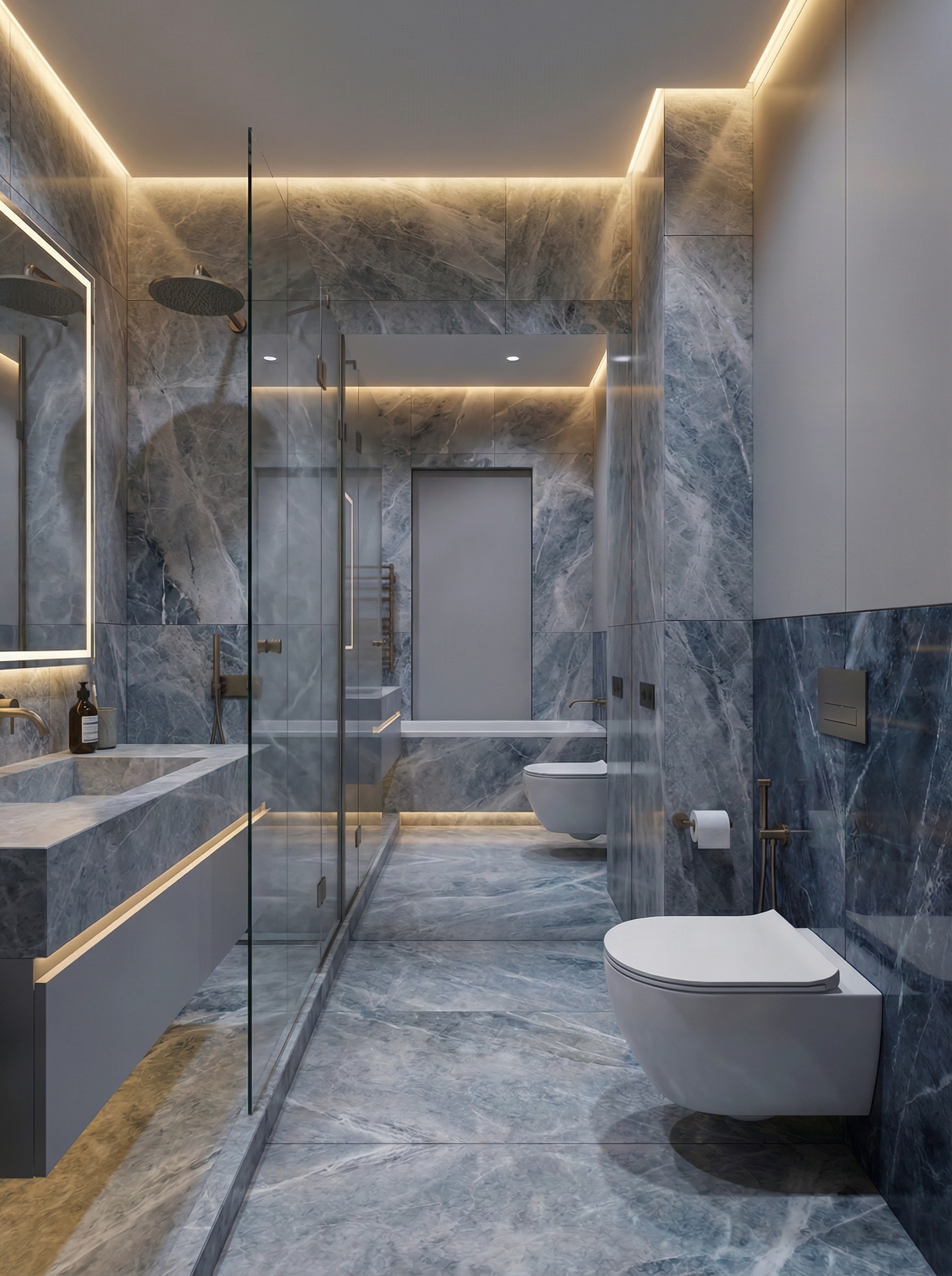 Дизайн ванной в стиле Минимализм — фото интерьера от нейросети RoomGPT