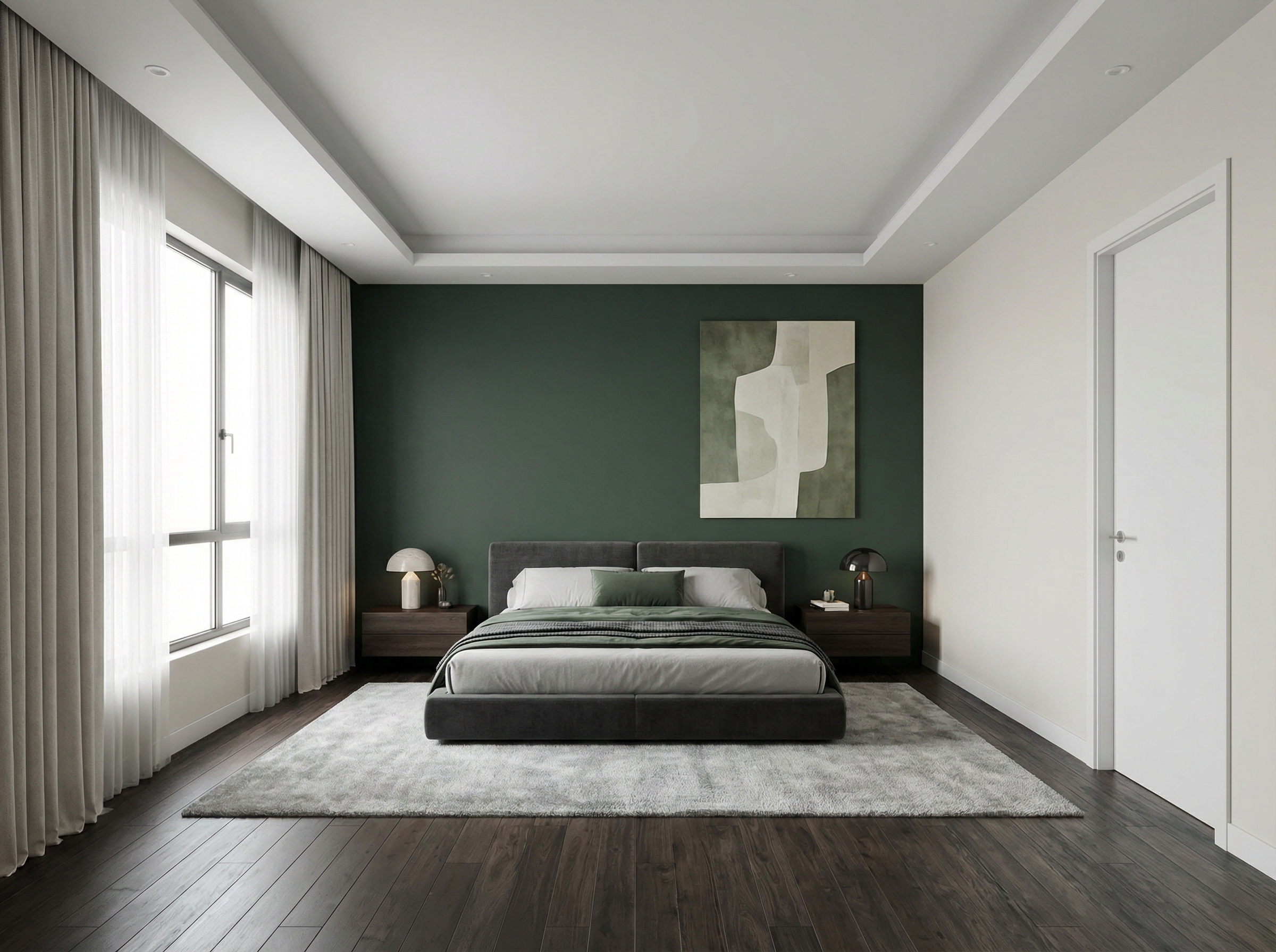 Дизайн спальни в стиле Минимализм — фото интерьера от нейросети RoomGPT