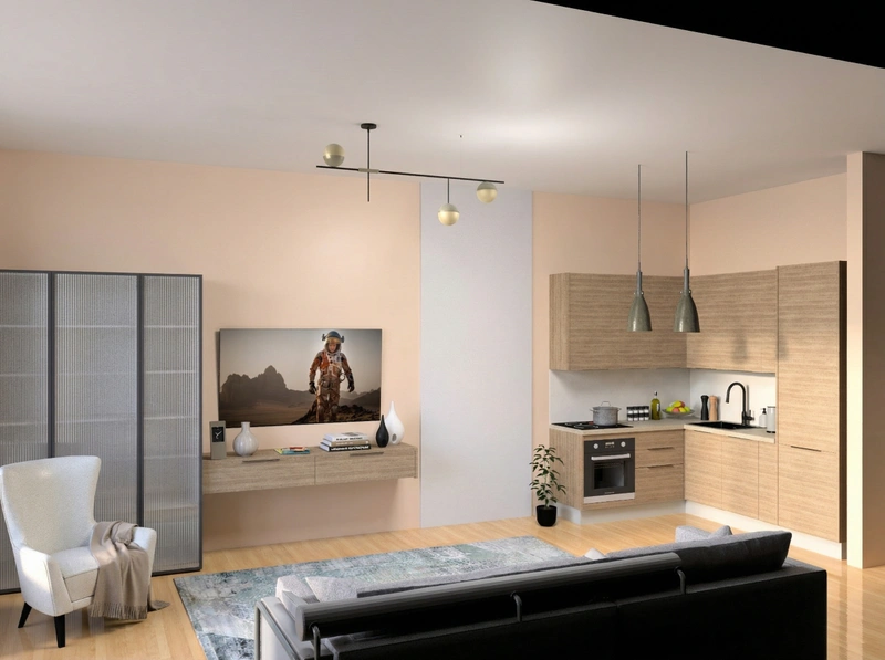 Дизайн кухни в стиле Минимализм — фото интерьера от нейросети RoomGPT