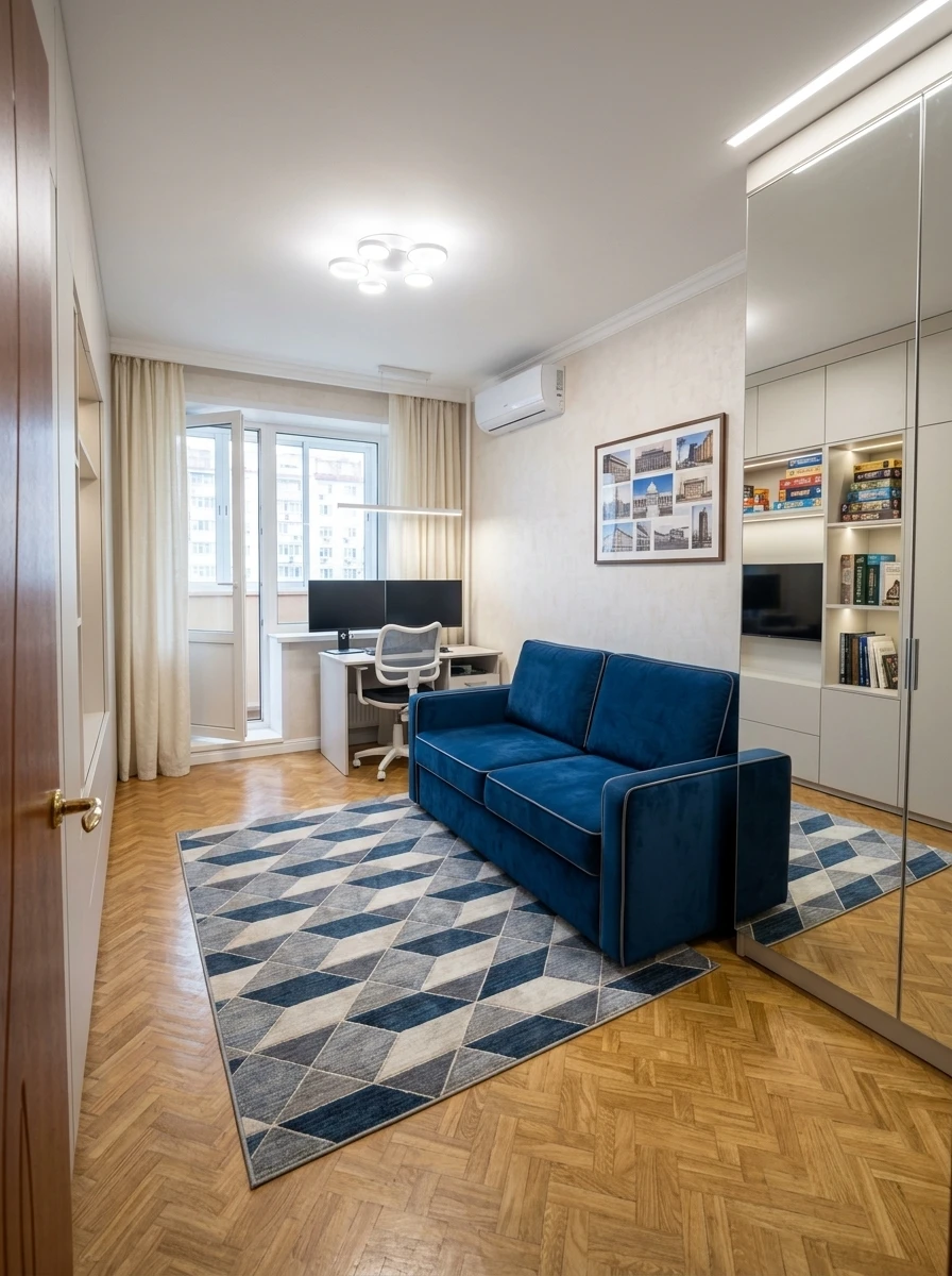 Дизайн кабинета в стиле Без стиля — фото интерьера от нейросети RoomGPT