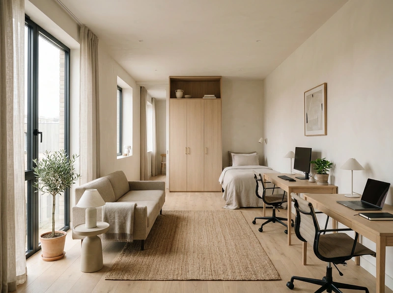 Дизайн интерьера в стиле Минимализм — Гостиная от нейросети RoomGPT