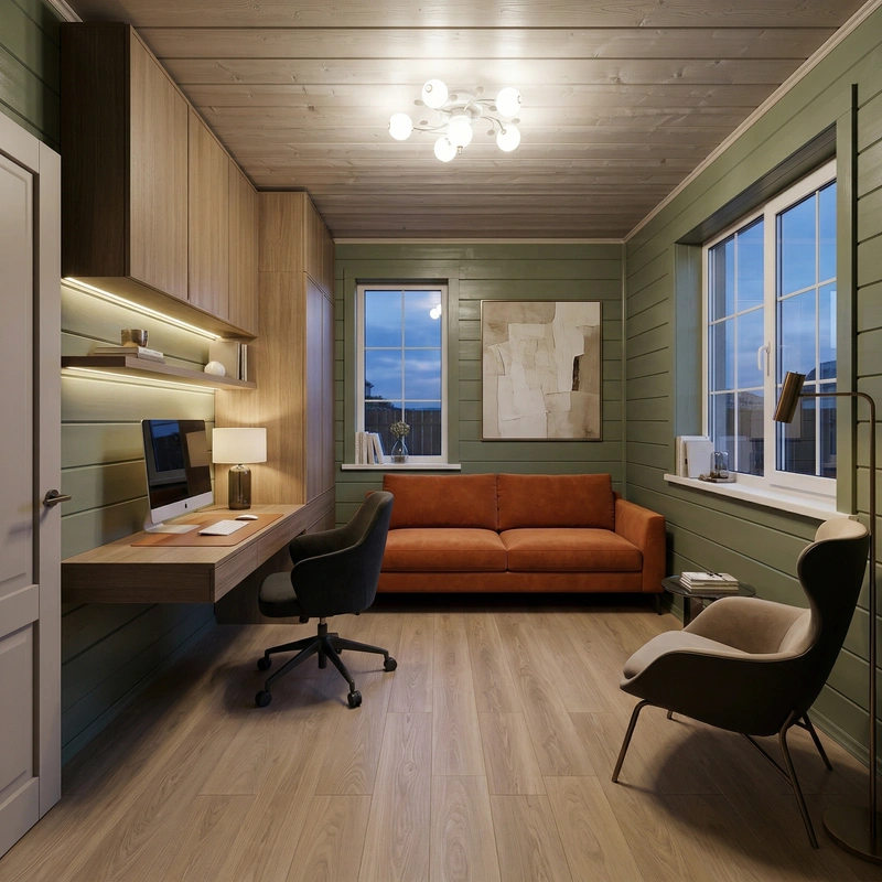 Дизайн гостиной в стиле Контемпорари — фото интерьера от нейросети RoomGPT