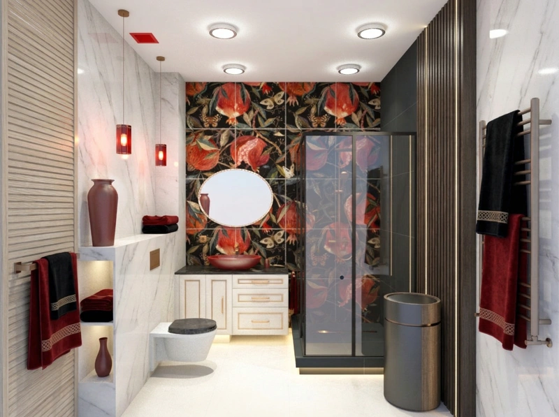 Дизайн интерьера в стиле Неоклассика — Ванная от нейросети RoomGPT