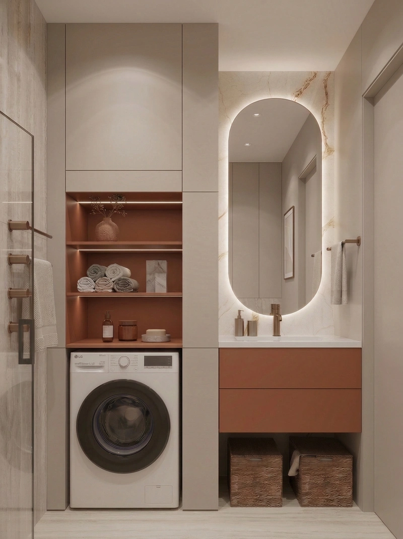 Дизайн ванной в стиле Минимализм — фото интерьера от нейросети RoomGPT