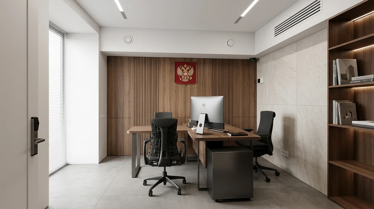 Дизайн кабинета в стиле Минимализм — фото интерьера от нейросети RoomGPT