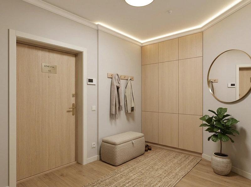 Дизайн интерьера в стиле Хюгге — Прихожая от нейросети RoomGPT