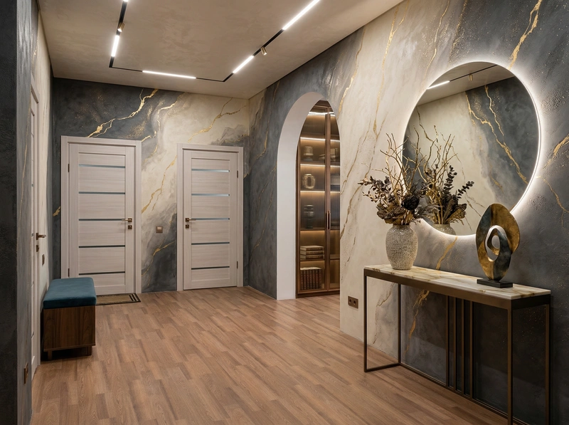 Дизайн интерьера в стиле Контемпорари — Прихожая от нейросети RoomGPT