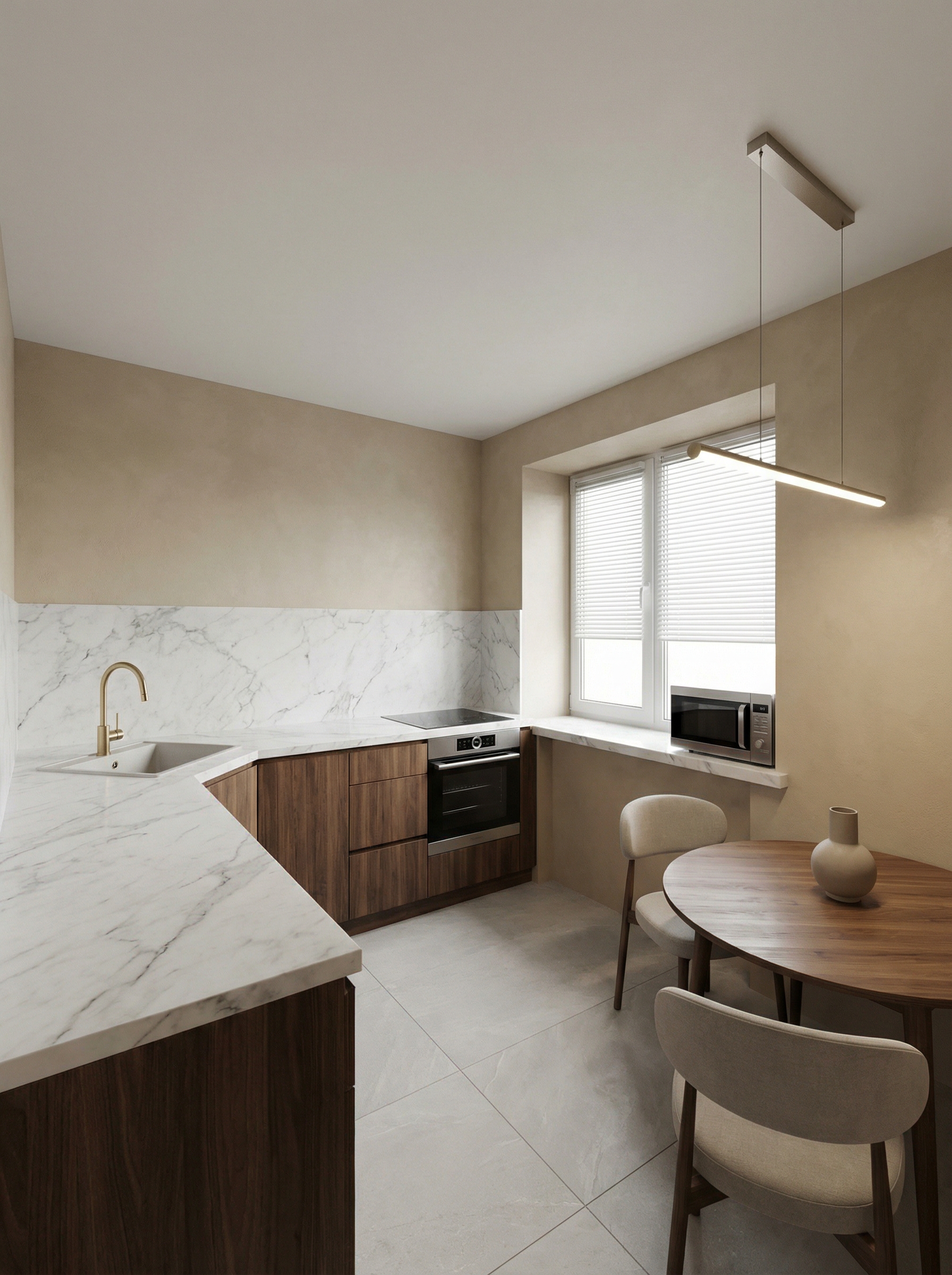 Дизайн кухни в стиле Минимализм — фото интерьера от нейросети RoomGPT