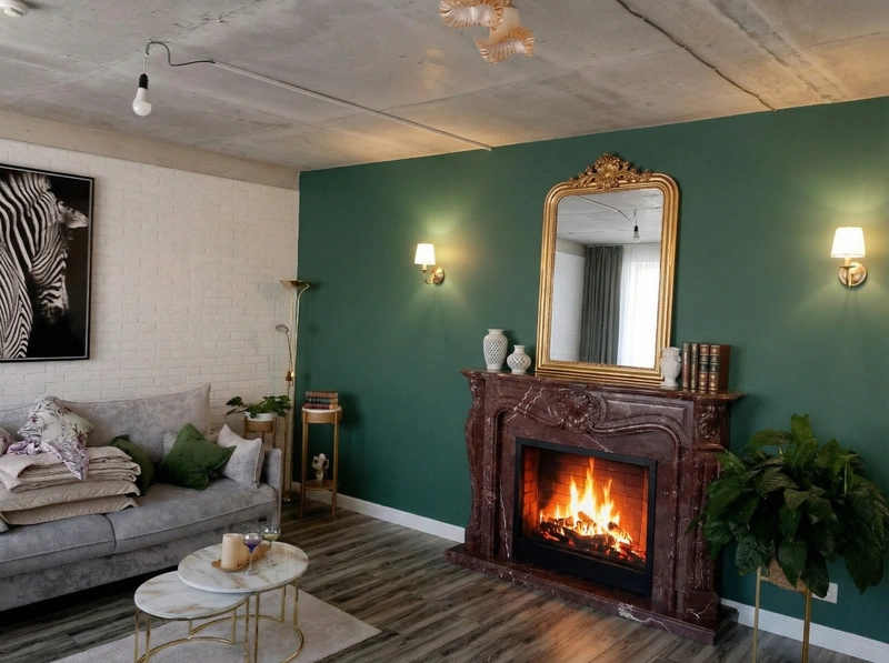 Дизайн интерьера в стиле Классика — Гостиная от нейросети RoomGPT