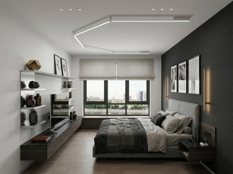 Дизайн интерьера в стиле Минимализм — Спальня от нейросети RoomGPT