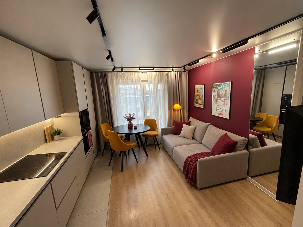 Дизайн кухни в стиле Лофт — фото интерьера от нейросети RoomGPT