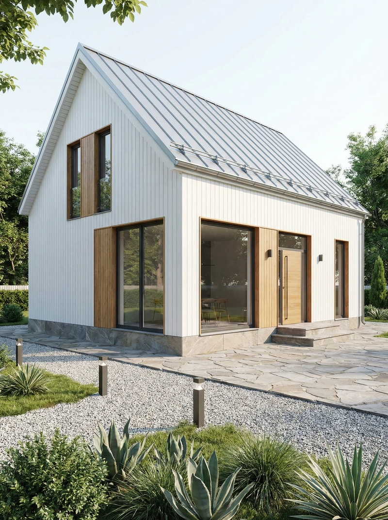 Дизайн интерьера в стиле Сканди — Фасад от нейросети RoomGPT