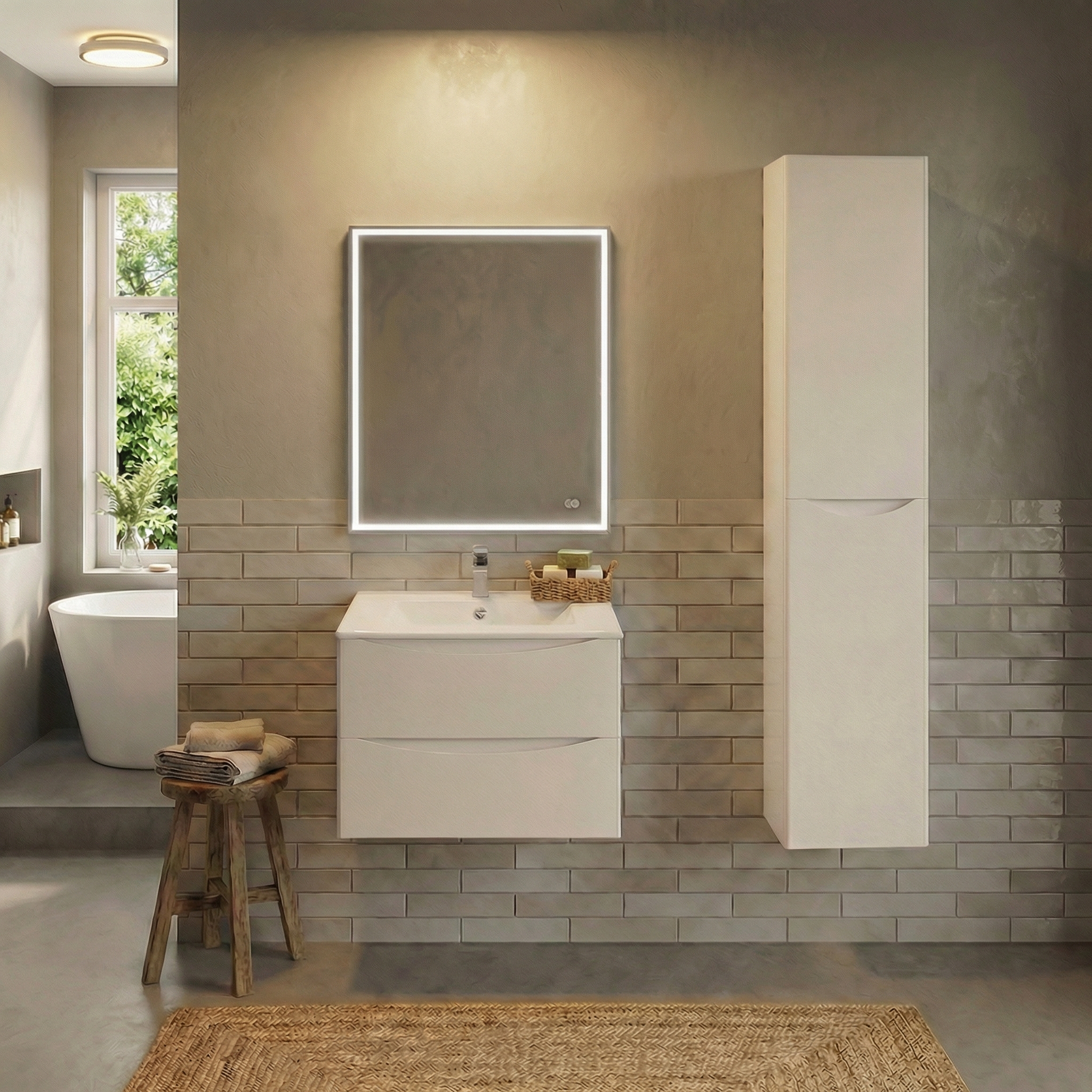 Дизайн ванной в стиле Минимализм — фото интерьера от нейросети RoomGPT