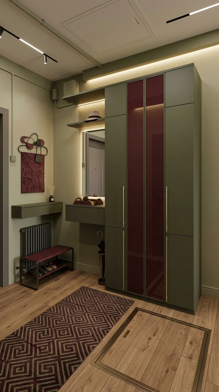 Дизайн прихожей в стиле Контемпорари — фото интерьера от нейросети RoomGPT