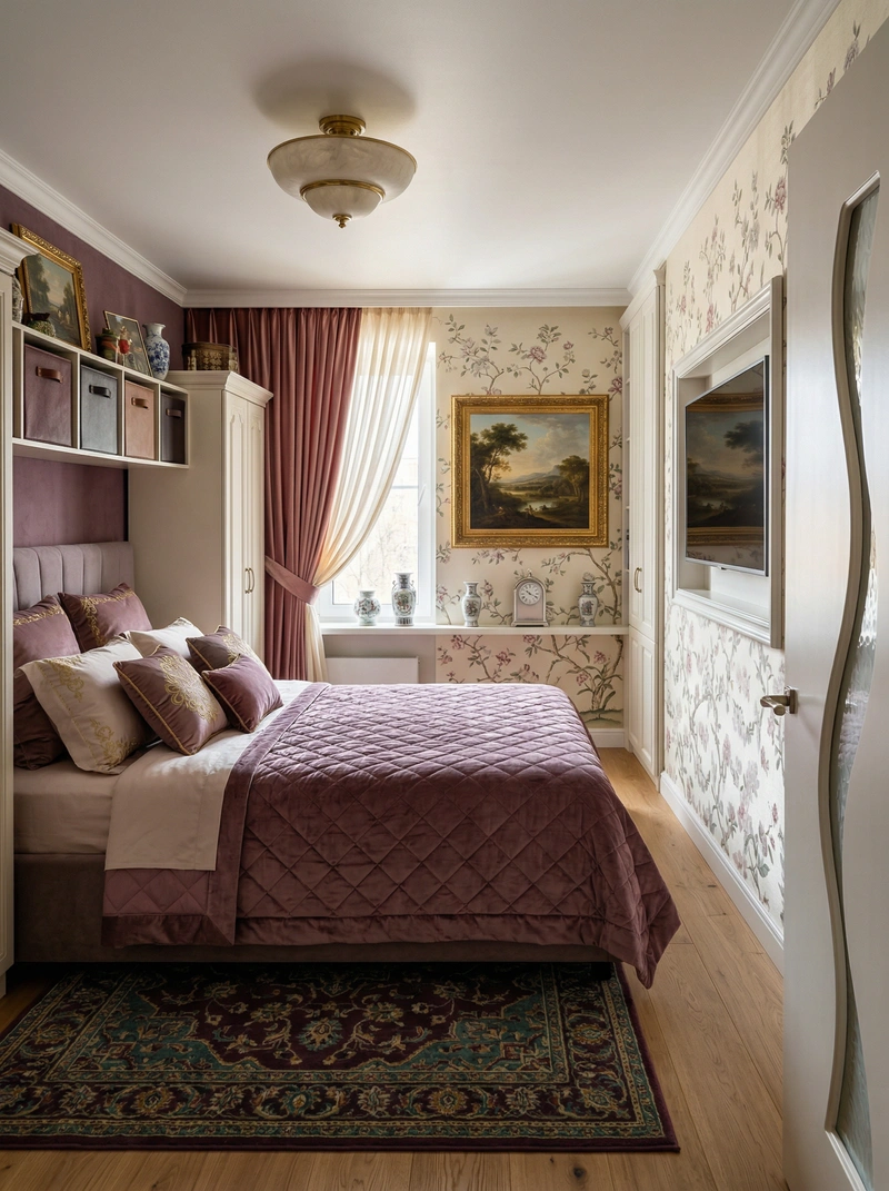 Дизайн интерьера в стиле Классика — Спальня от нейросети RoomGPT