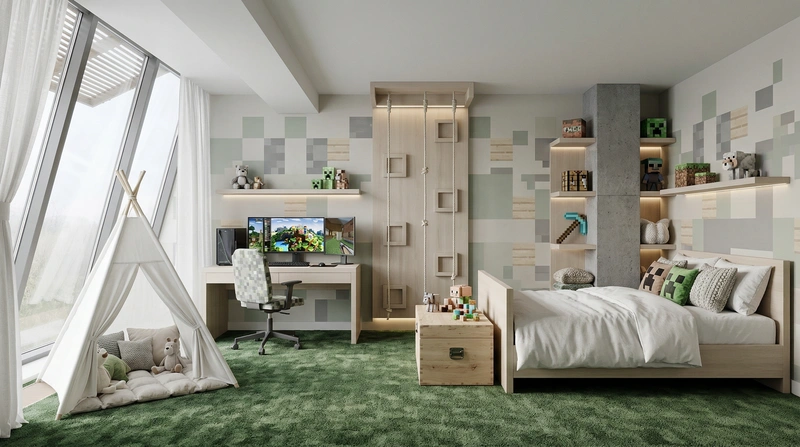 Дизайн интерьера в стиле Хюгге — Детская от нейросети RoomGPT